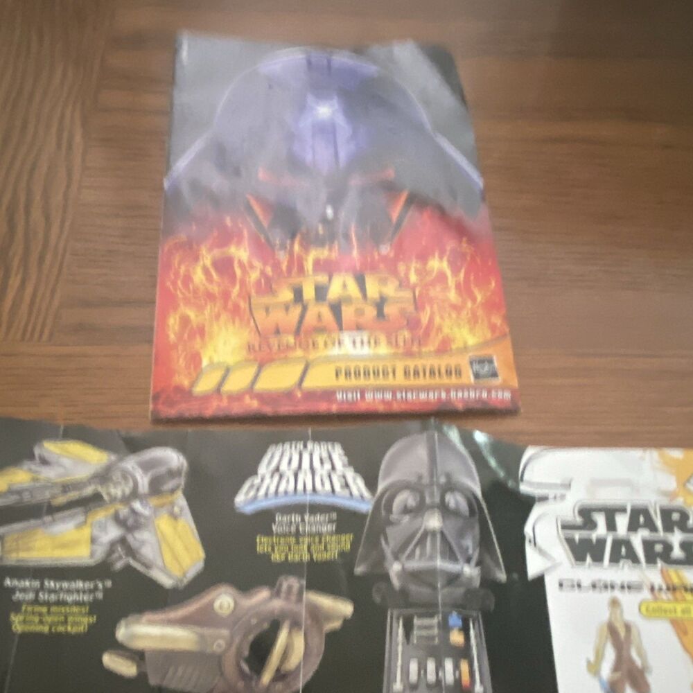 Star Wars- Hasbro Darth Vader Clone Wars Action Pack Promo Catalog Booklets Lot